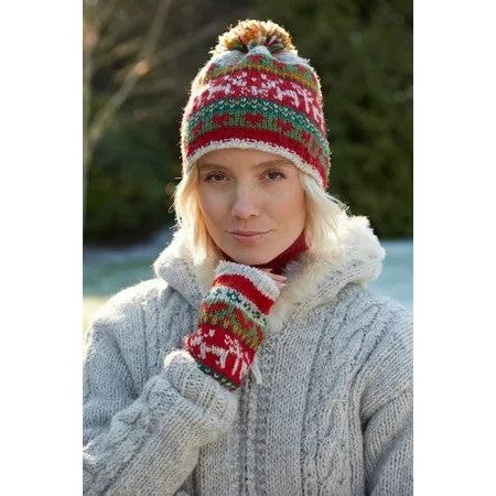 Reindeer Christmas Bobble Beanie