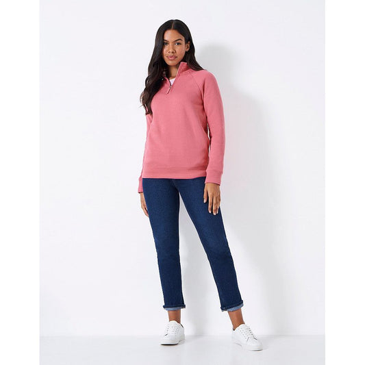 Crew Half Zip Sweat Rapture Rose