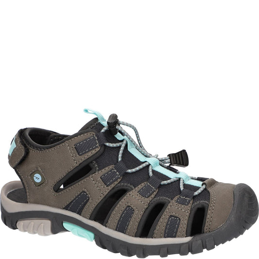 Hi-Tec Womens Cove Sport Sandal Grey/Spout