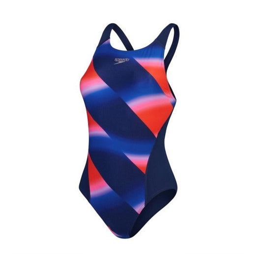 Speedo All Over Digital - Navy & Red
