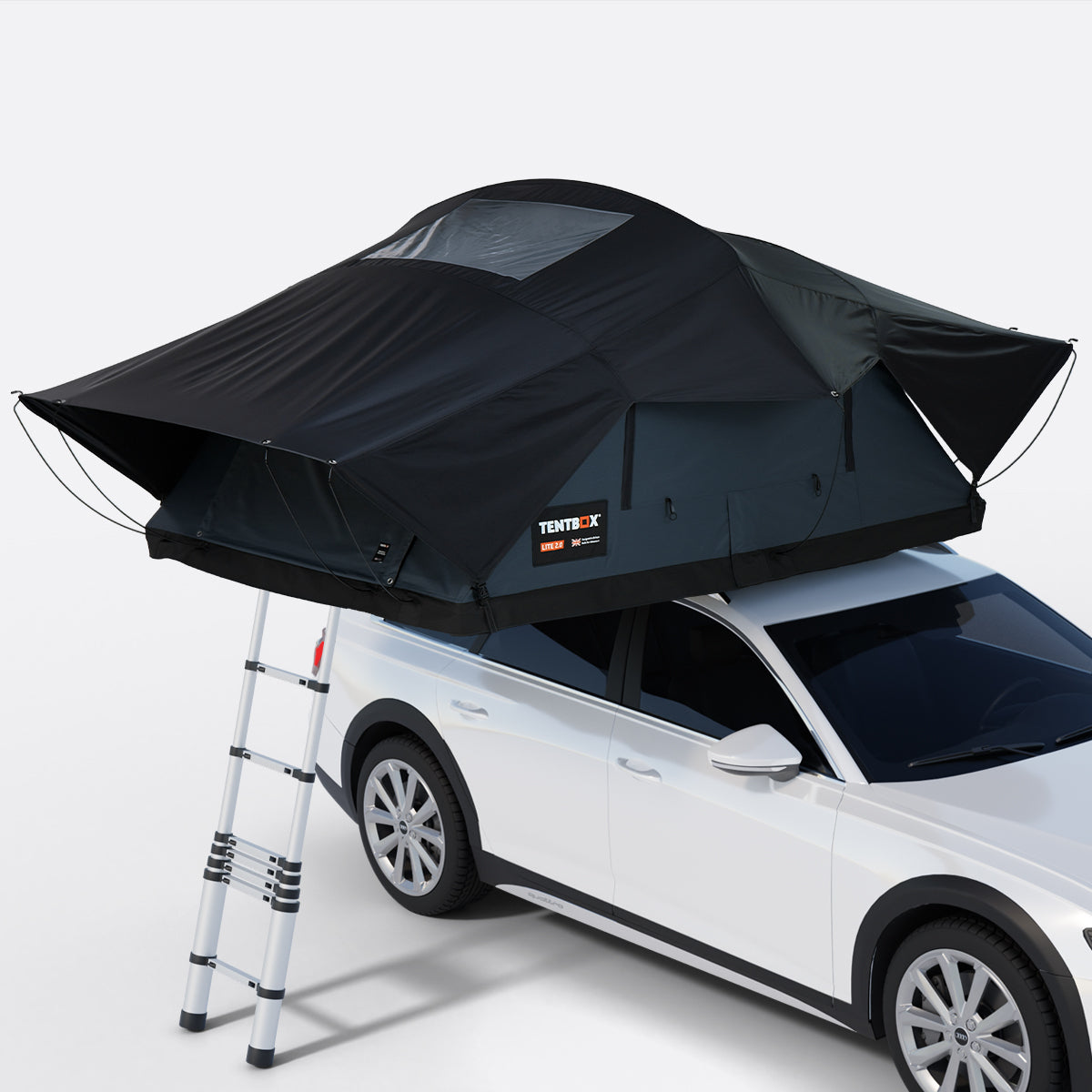 TentBox Lite XL – Spacious Folding Roof Tent TentBox Lite XL offers extra space and lightweight design. Easy to set up, perfect for couples or small families on outdoor adventures.