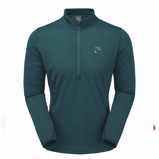 Sprayway Dornie Half-Zip Baselayer Top Marine Blue