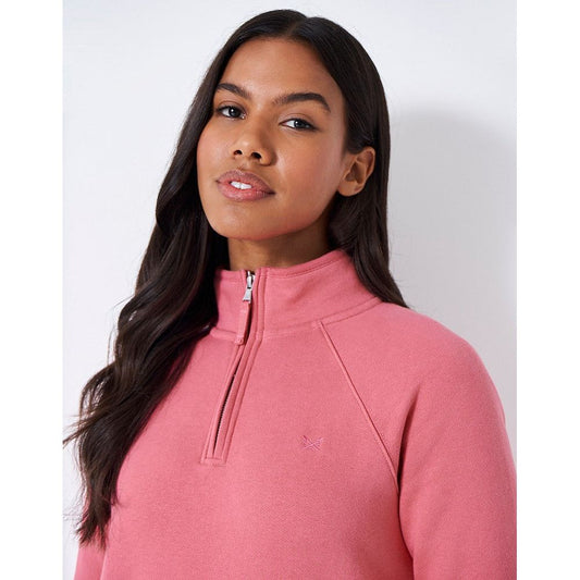 Crew Half Zip Sweat Rapture Rose