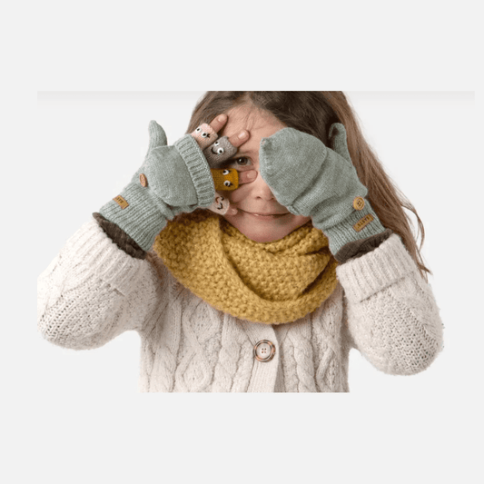Barts Kids Puppet Bumgloves Heather Grey