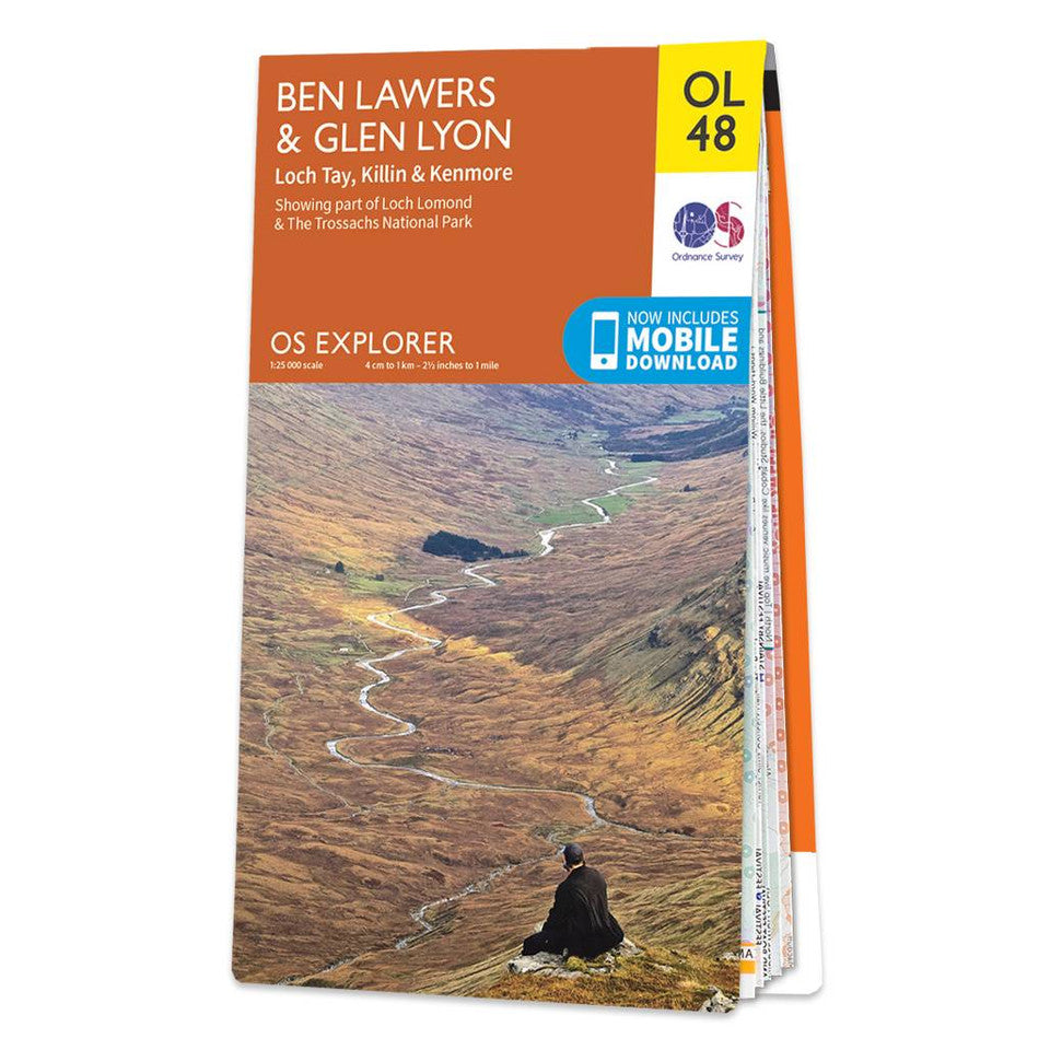 OS Explorer Map Ben Lawers & Glen Lyon OL48