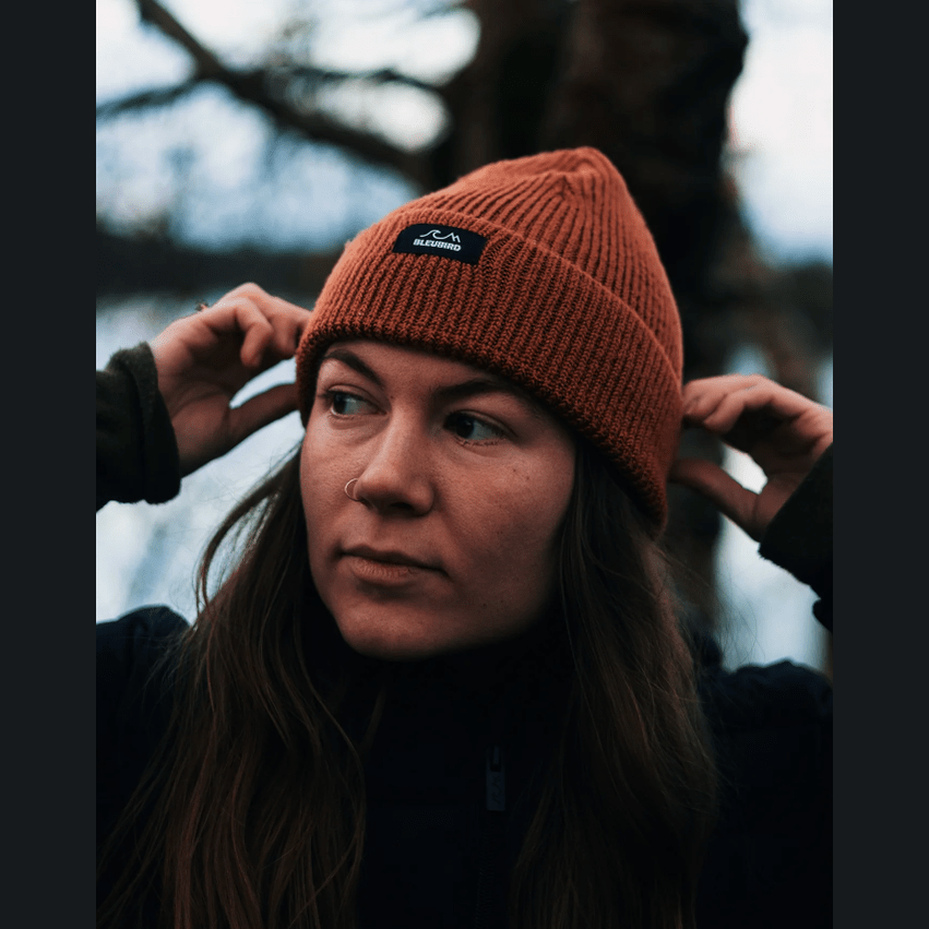 Bleubird Fisherman Beanie Rust