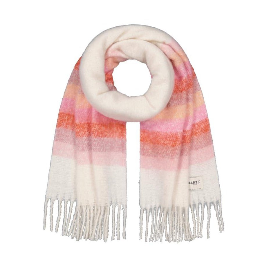 Barts Ladies Knitted Tylur Striped Winter Scarf
