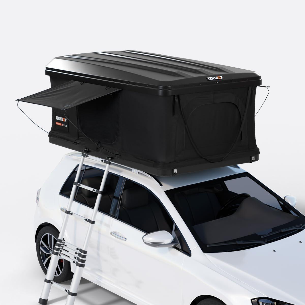 TentBox Classic – Hard Shell Roof Tent TentBox Classic is a premium hard shell roof tent with fast setup, all-weather durability, and room for two—perfect for year-round adventures.