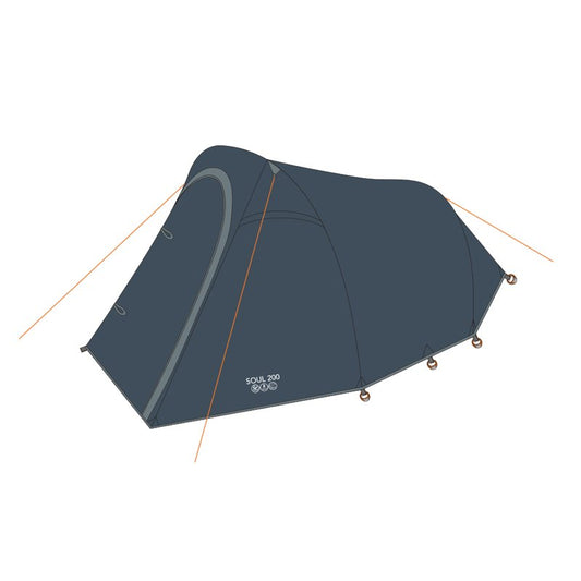 Vango Soul 200 Pole Tent Deep Blue