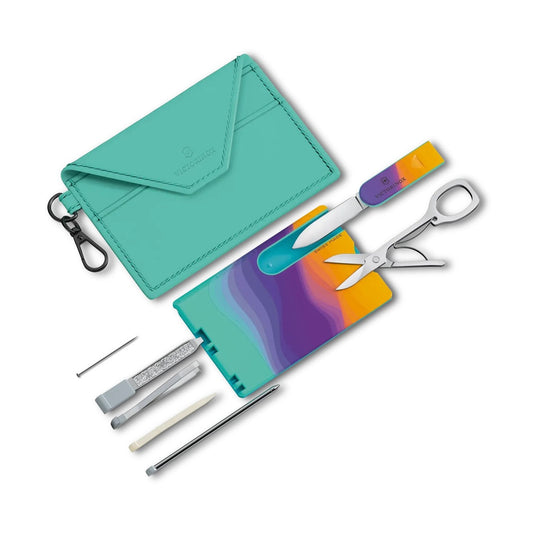 Victorinox Swiss Card Classic Swiss Army Knife, 10 Functions, Swiss Made Pocket Knife with Scissors and Pressurized Ballpoint Pen