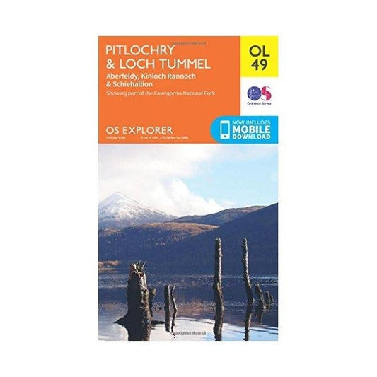 Pitlochry & Loch Tummel Ol49 OS Explorer Map