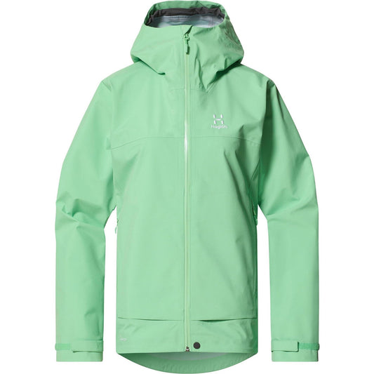 Haglöfs women's Front Proof Rain Jacket 3L , Mint Stone
