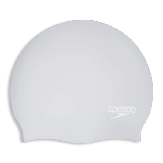 Speedo Unisex Long Hair Swimming Cap - Silver