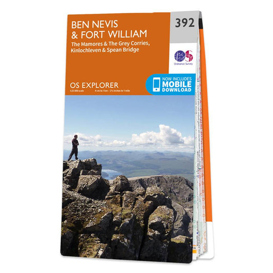 OS Explorer Map Ben Nevis and Fort William 392