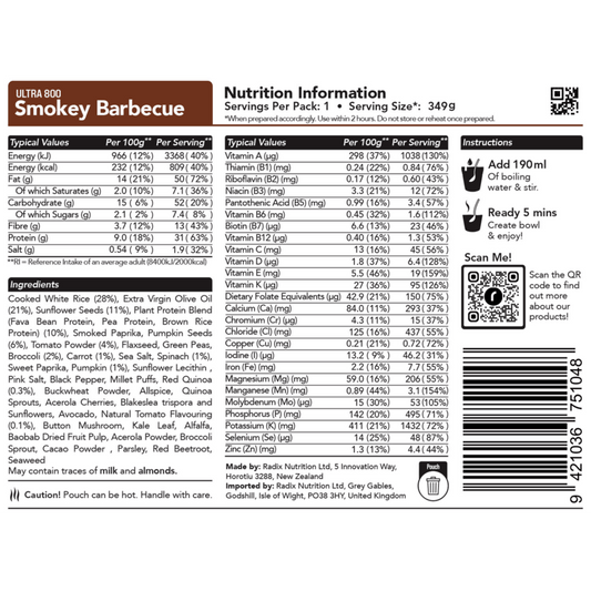 Smokey Barbecue Meal - Ultra - 800kcal
