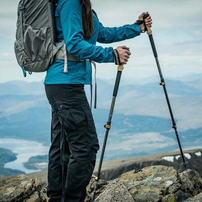 Highlander Skye Carbon Fibre Walking Poles Set of Two – Lightweight Adjustable Trekking Poles