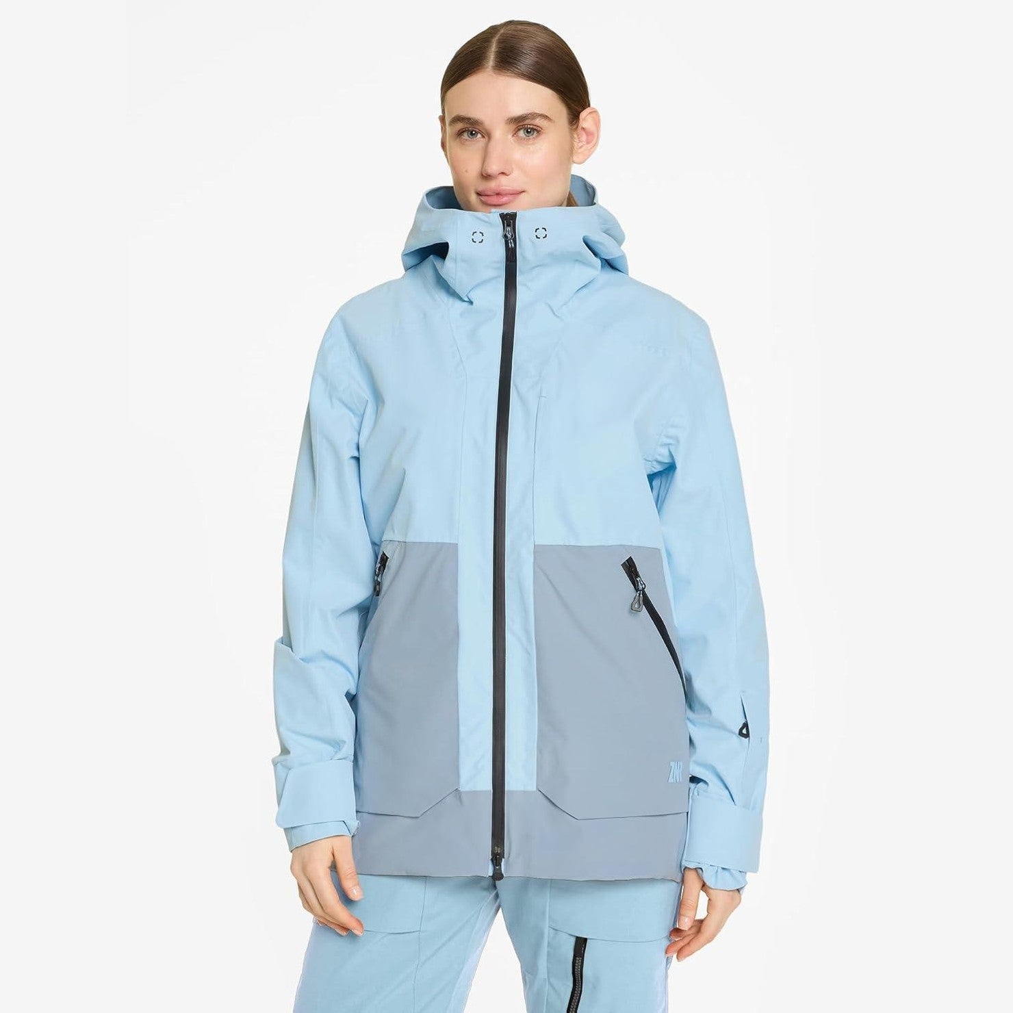 Ziener Rudolfina Women’s Ski Jacket – Insulated & Breathable Snow Jacket, Frozen Blue UK 10 / EU 38