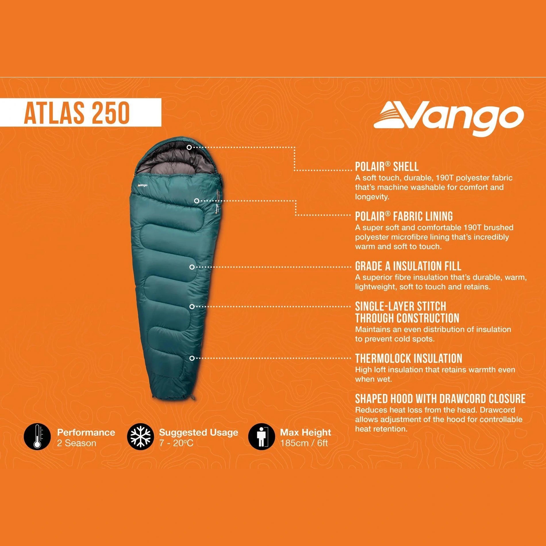 Vango Atlas 250 Sleeping Bag