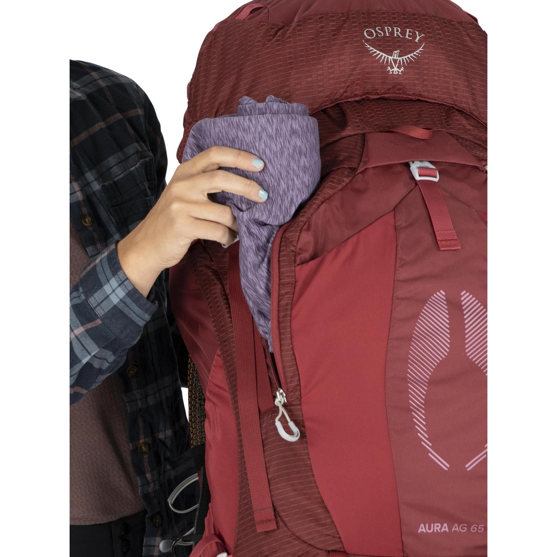 Osprey Aura AG 65 Berry Sorbet Red Women's XS/S