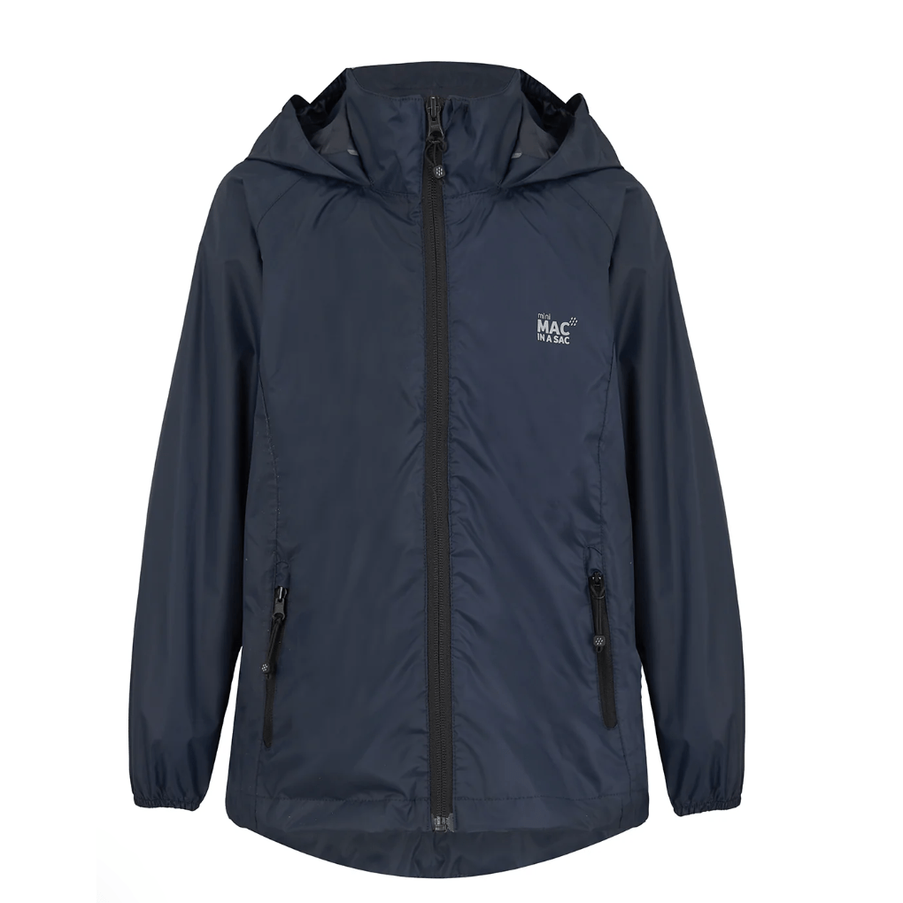Mac in a Sac Origin 2 Edition Kids Waterproof Jacket|Navy
