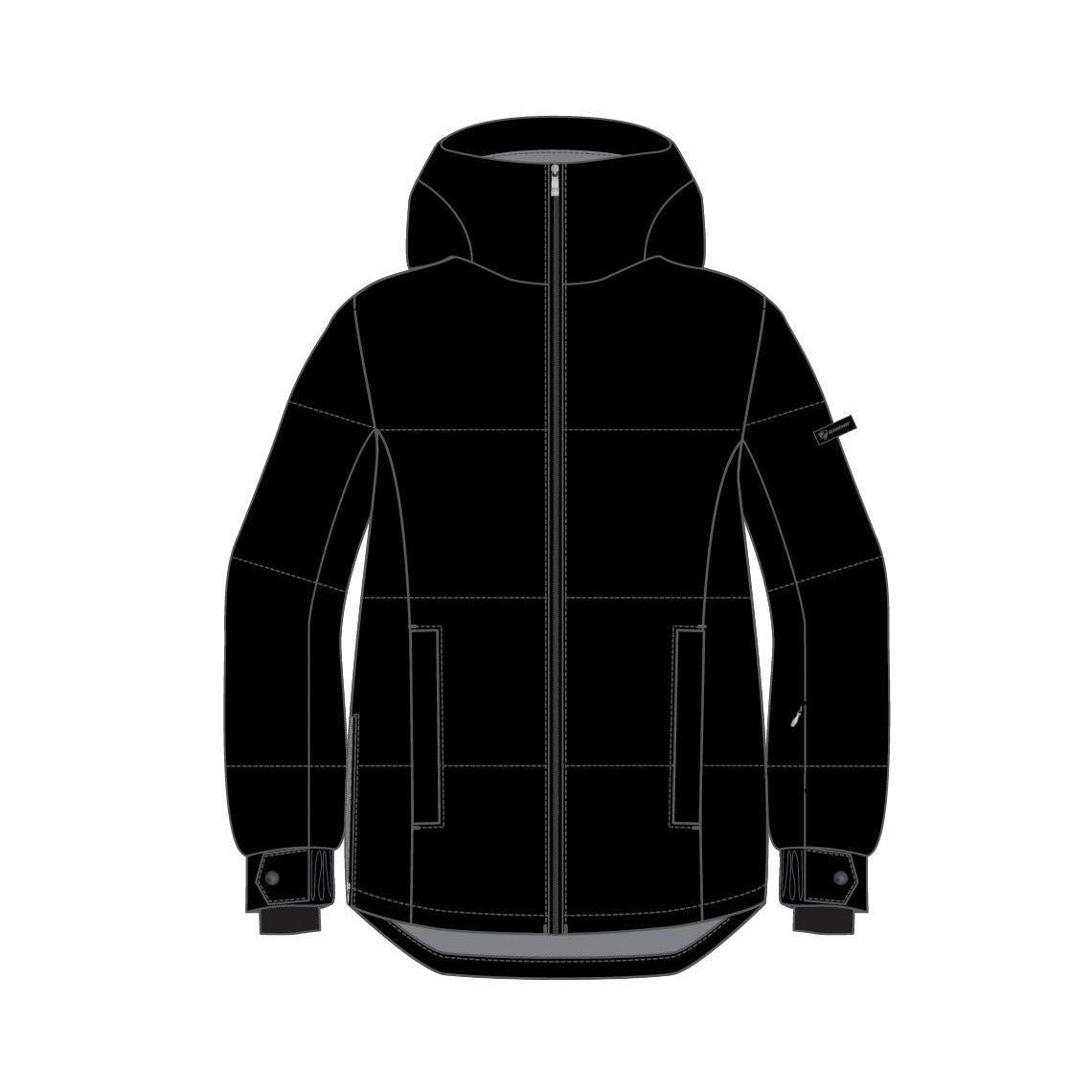 Ziener Tya Women’s Ski Jacket – Insulated & Breathable Snow Jacket, Black UK 10 / EU 38