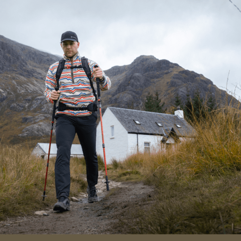 Basho Folding Walking Pole - Single