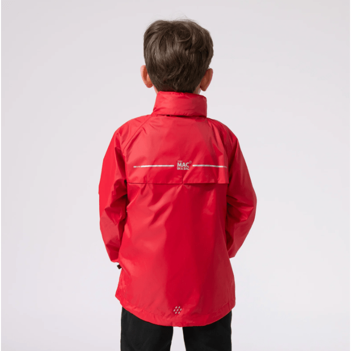 Mac In a Sac Origin 2 Edition Kids Waterproof Jacket|Red