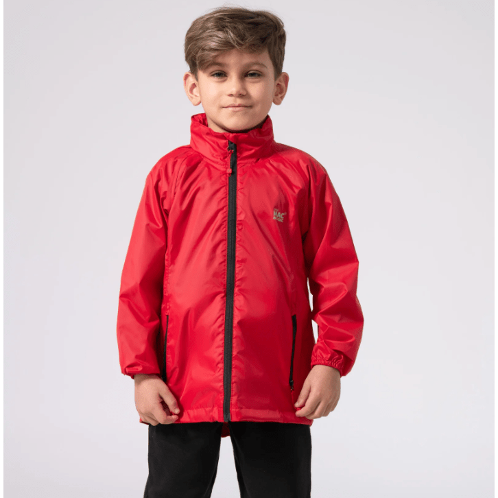 Mac In a Sac Origin 2 Edition Kids Waterproof Jacket|Red
