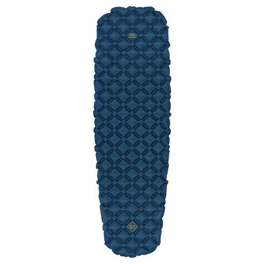 Highlander Nap Pak Inflatable Sleeping Mat Deep Blue | Lightweight Camping & Hiking Mat