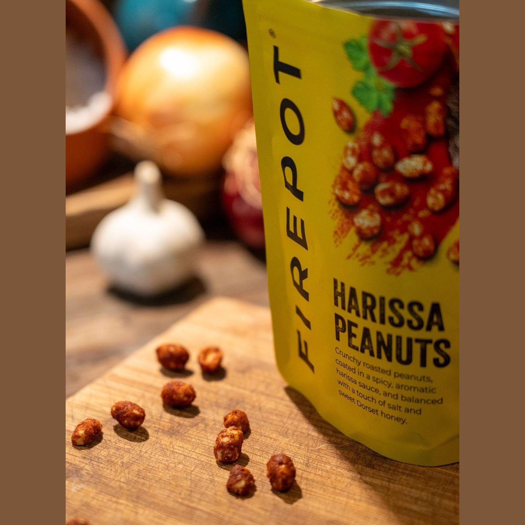 Firepot Harissa Peanuts – Spiced Roasted Peanuts for Hiking, Camping and Outdoor Adventures