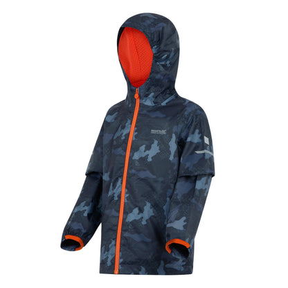 Regatta Kids Printed Lever II Jackets Waterproof Shell