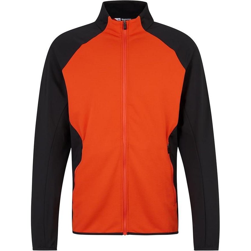 Ziener Jodio Men’s Baselayer Top – Winter Sports Thermal, Orange Pumpkin
