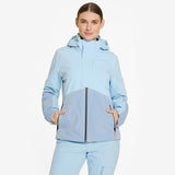 Ziener Teda Women’s Ski Jacket – Insulated & Breathable Snow Jacket, Frozen Blue Stru UK 10 / EU 38
