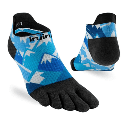 Injinji Run Lightweight No Show Women's Glacier Socks