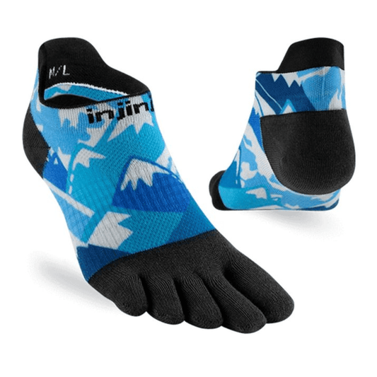 Injinji Run Lightweight No Show Women's Glacier Socks