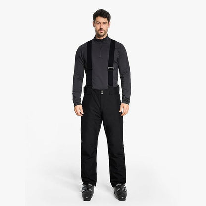 Ziener Taga-Z Men’s Ski Trousers – Waterproof & Breathable Snow Pants, Black UK M/L · EU 50