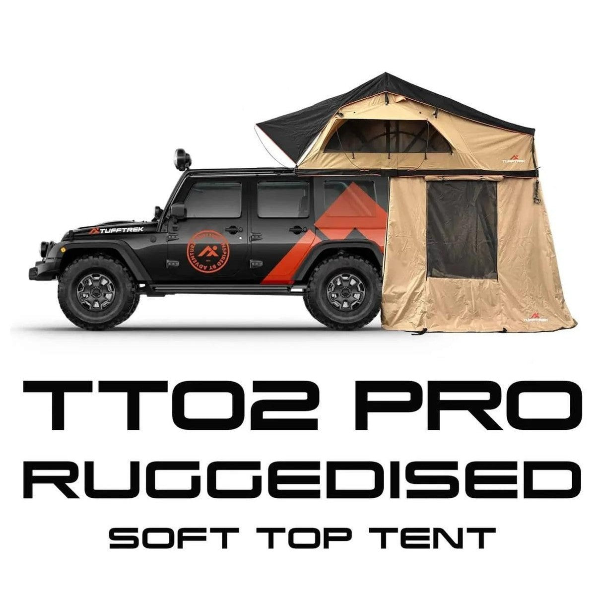 TUFF-TREK Pro Ruggedised 1.6m Roof Tent