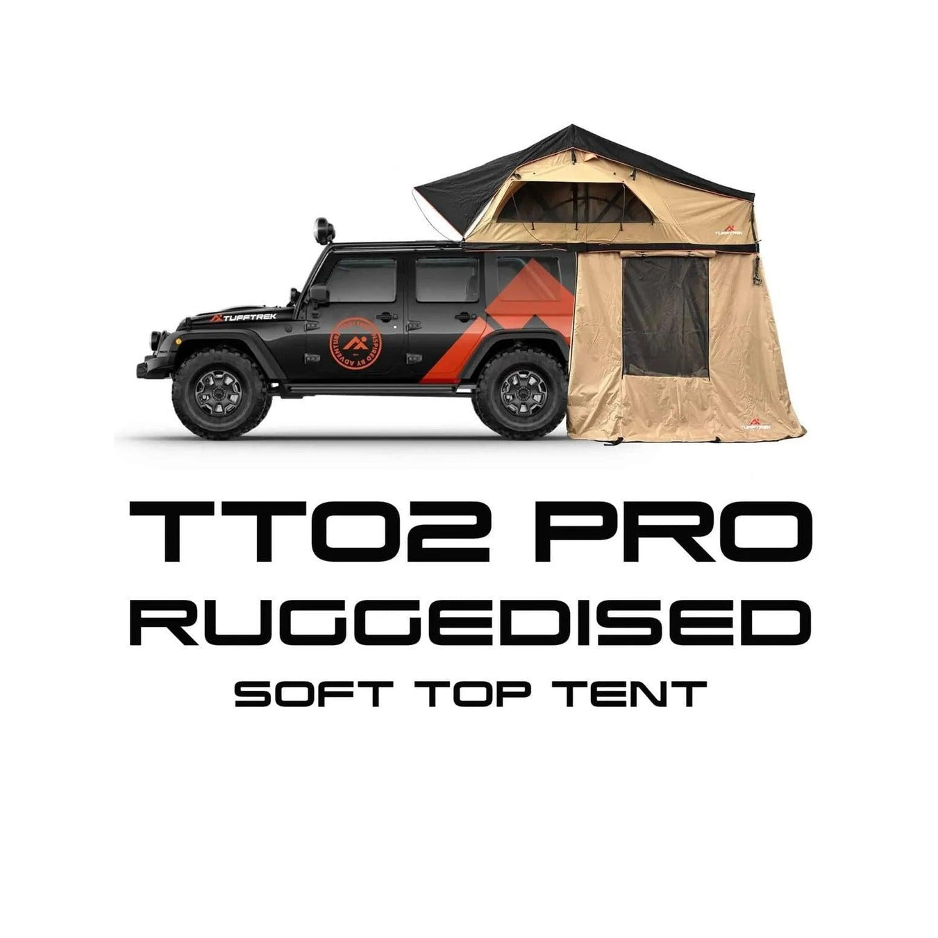 TUFF-TREK Pro Ruggedised 1.4m Roof Tent