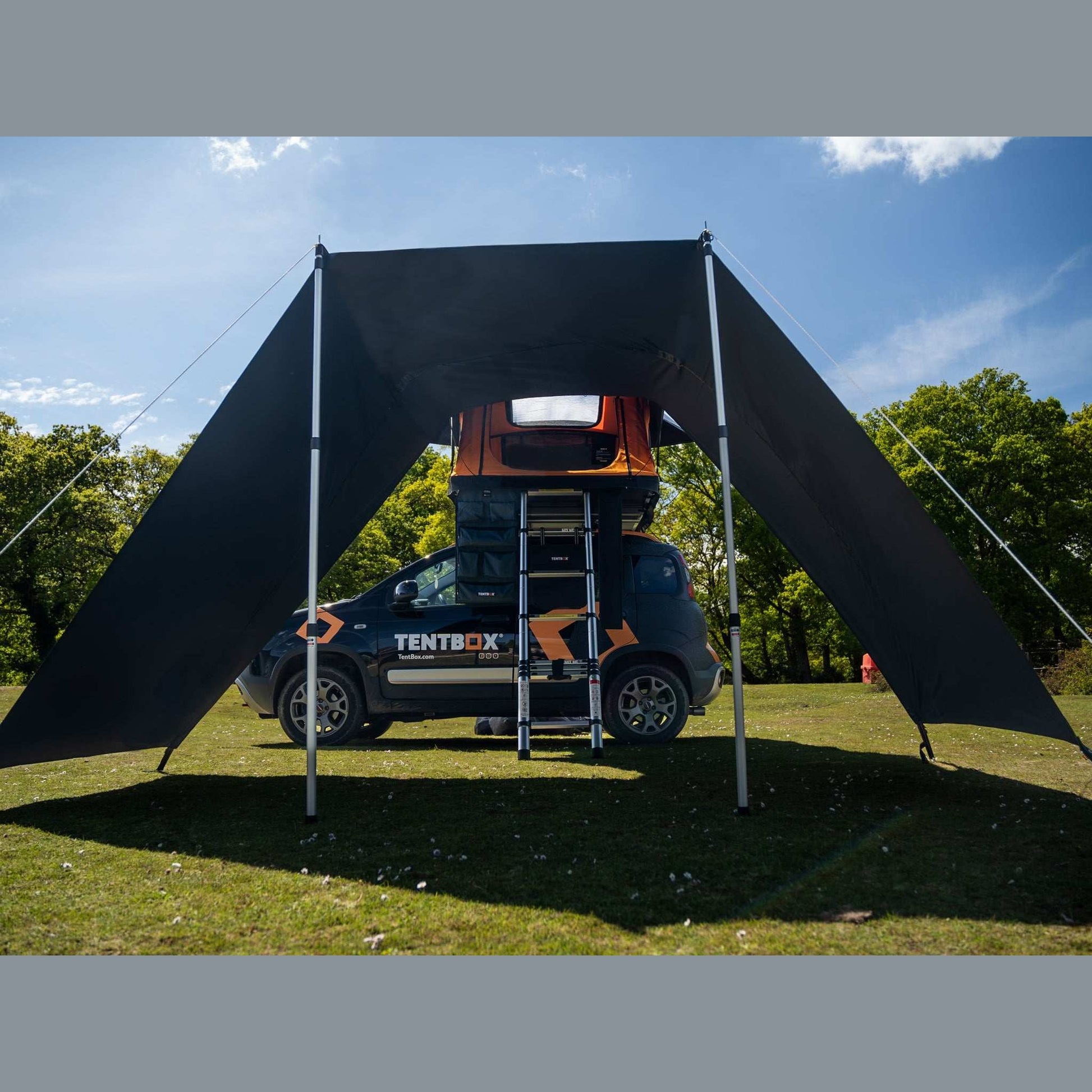 Lite XL Tunnel Awning (Lite XL) The Tunnel Awning is an excellent addition to your Lite XL, providing extra shelter and completing your camping setup. Whether you need shade from the sun or protection from light rain, it attaches seamlessly to your TentBo