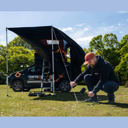 Lite XL Tunnel Awning (Lite XL) The Tunnel Awning is an excellent addition to your Lite XL, providing extra shelter and completing your camping setup. Whether you need shade from the sun or protection from light rain, it attaches seamlessly to your TentBo
