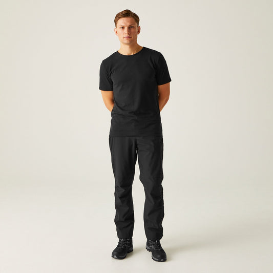 Regatta Men's Highton Waterproof Overtrousers | Black