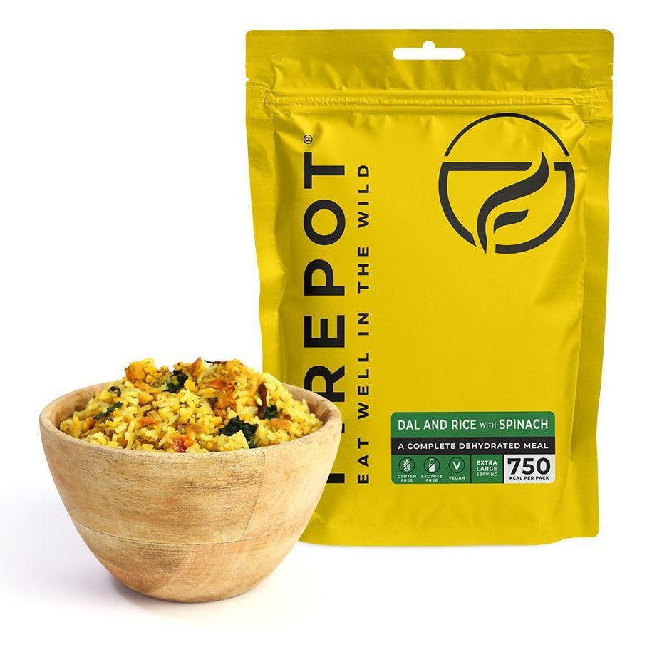 Firepot Dal and Rice with Spinach