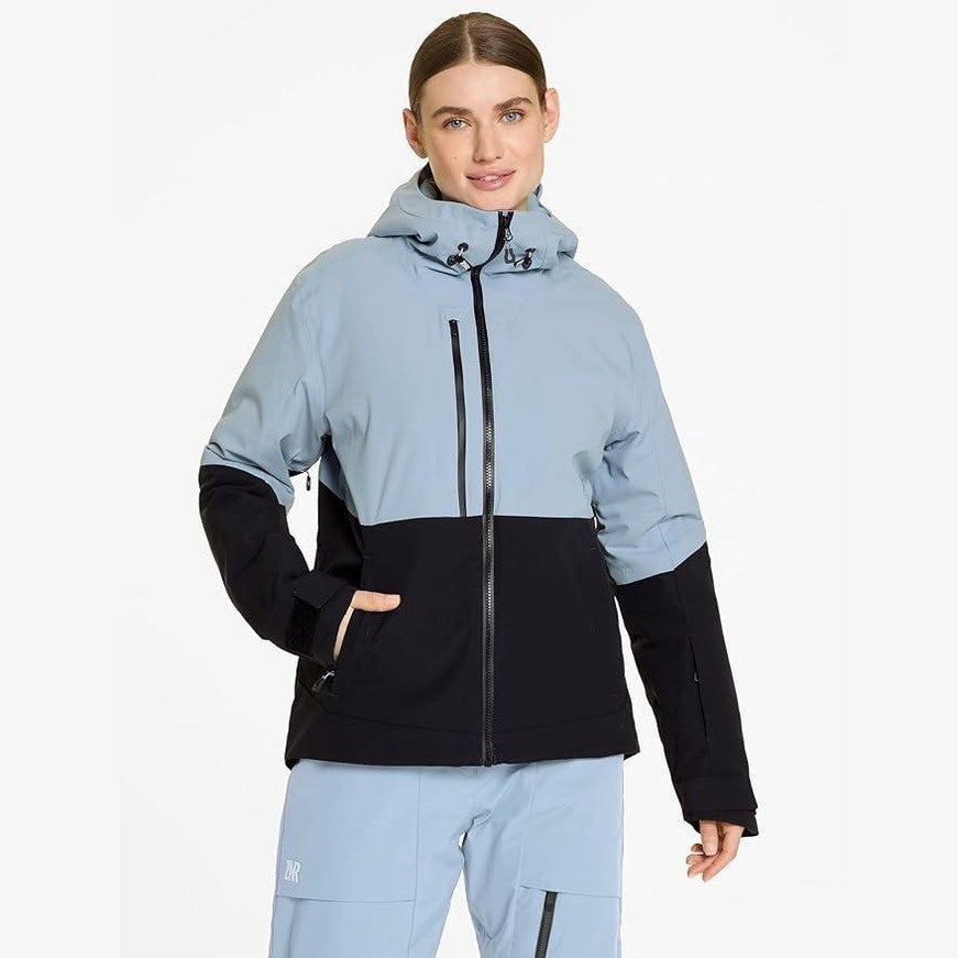 Ziener Ribba Women’s Ski Jacket – Insulated & Breathable Snow Jacket, Black UK 10 / EU 38