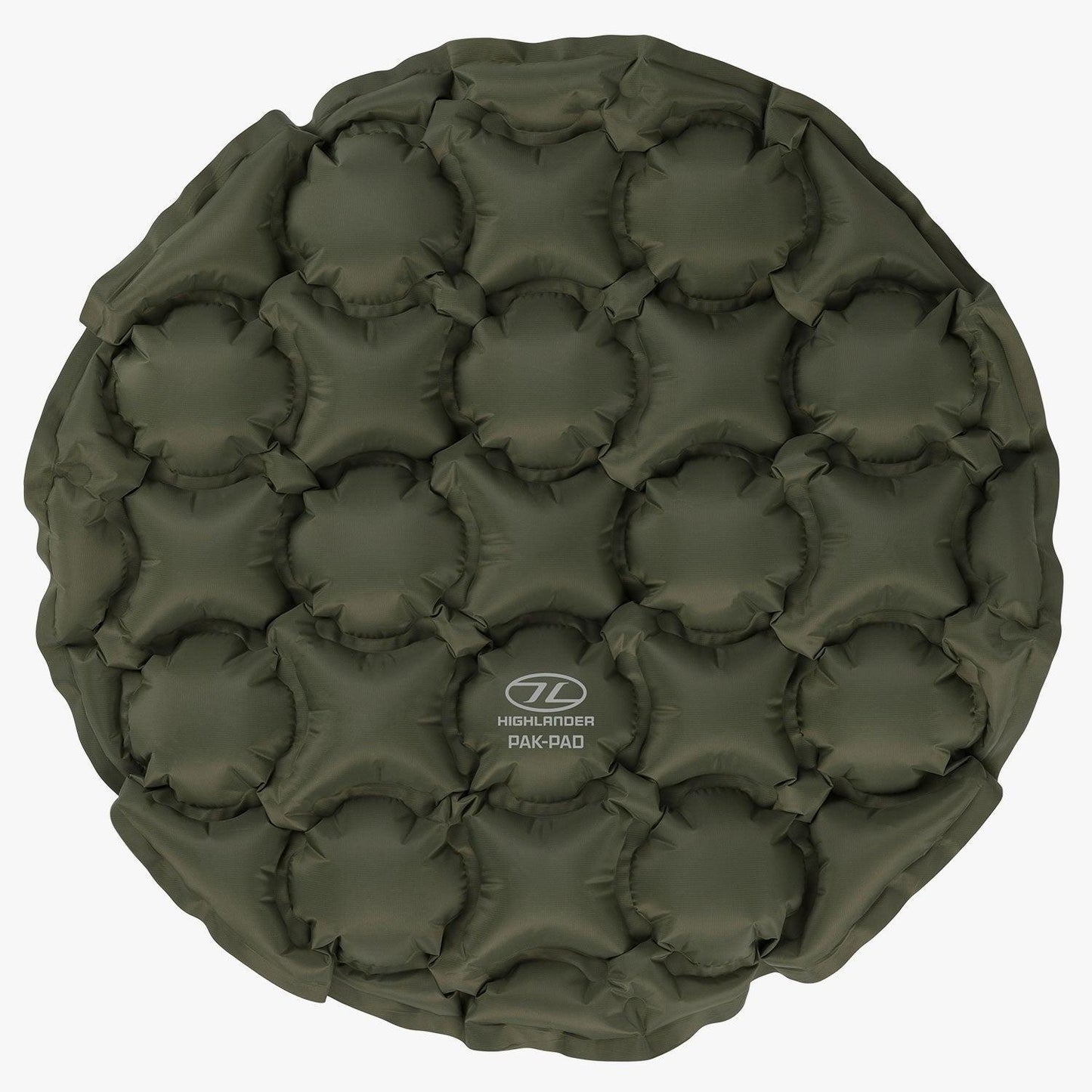 Highlander Pak Pad Air Seat Olive | Inflatable Camping Seat Cushion for Hiking
