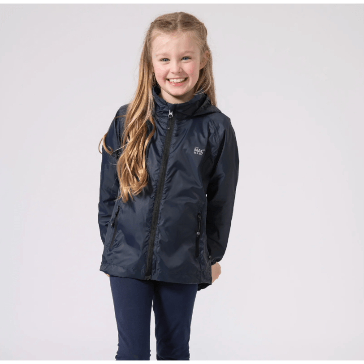 Mac in a Sac Origin 2 Edition Kids Waterproof Jacket|Navy