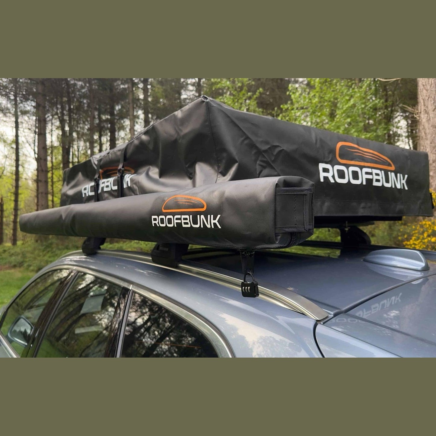 RoofBunk Universal Pull Out Side Awning – 2m x 2.5m Waterproof Roof Tent Awning