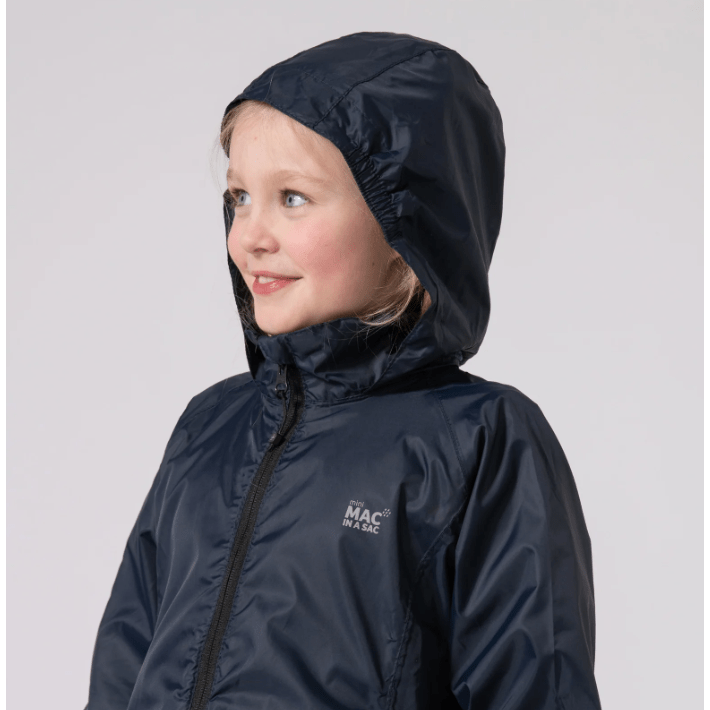 Mac in a Sac Origin 2 Edition Kids Waterproof Jacket|Navy