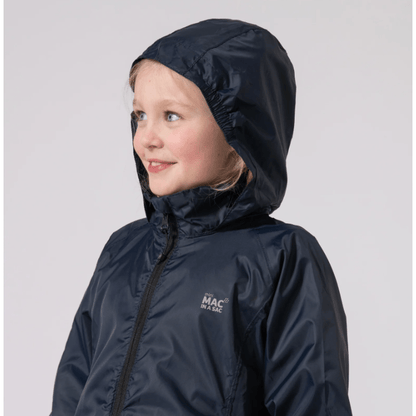 Mac in a Sac Origin 2 Edition Kids Waterproof Jacket|Navy