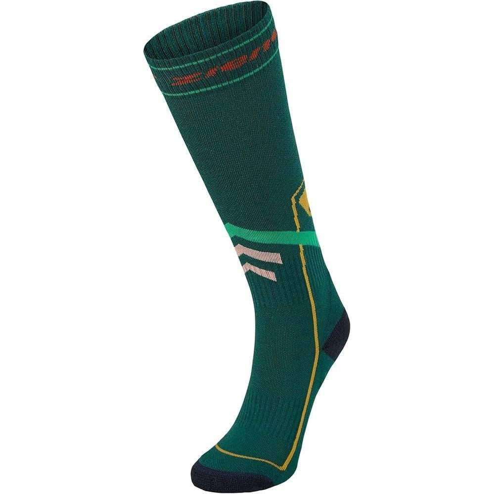 Ziener Seren Junior Ski Socks – Winter Sports Performance Socks, Deep Green