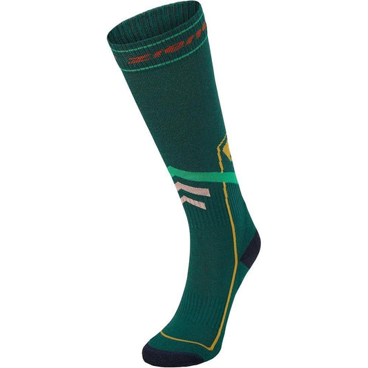 Ziener Seren Junior Ski Socks – Winter Sports Performance Socks, Deep Green